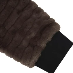 Luhta Isolahti fleece vest dames dark brown