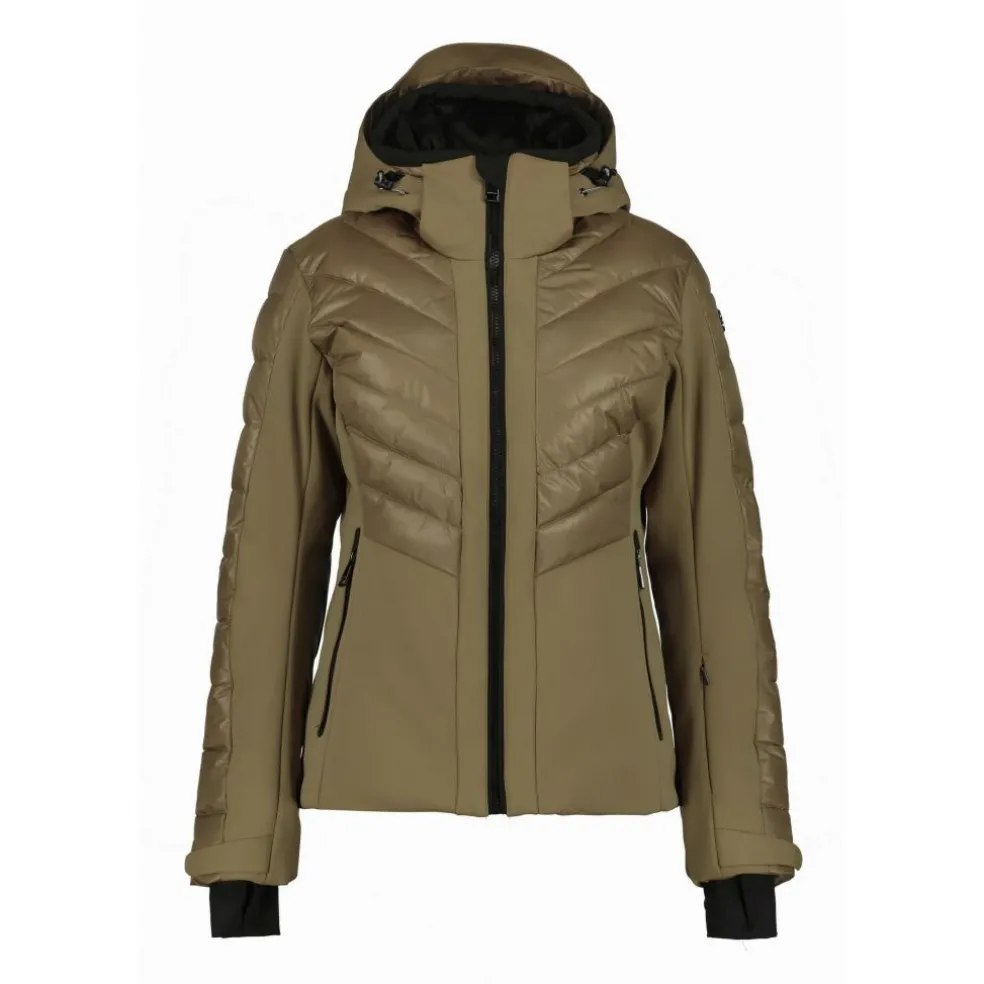 Luhta Mallatunturit softshell winterjas dames brown