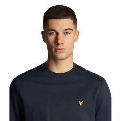 Lyle & Scott  Fly fleece sweater heren dark navy