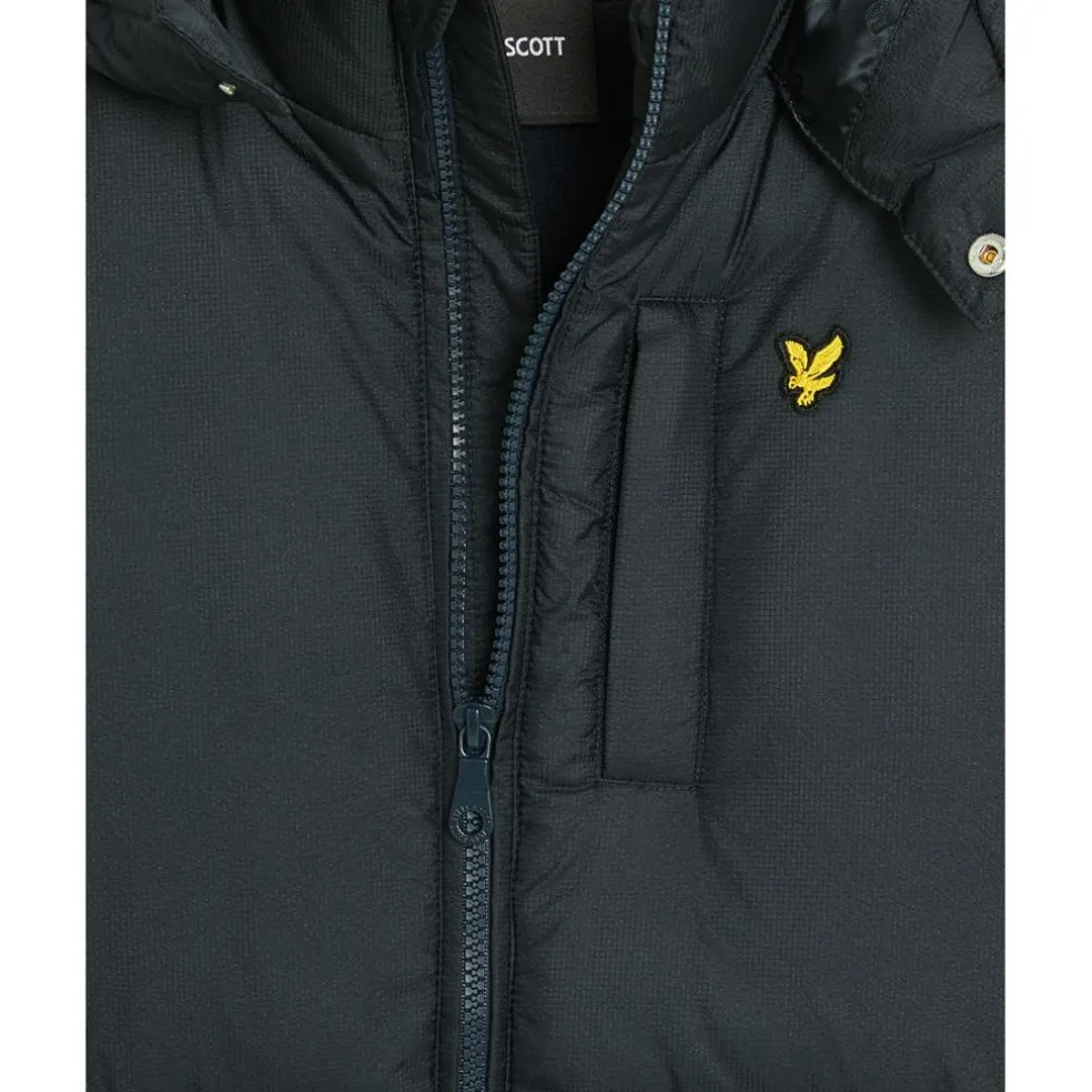 Lyle & Scott Ripstop Quilted Puffer jas junior dark navy