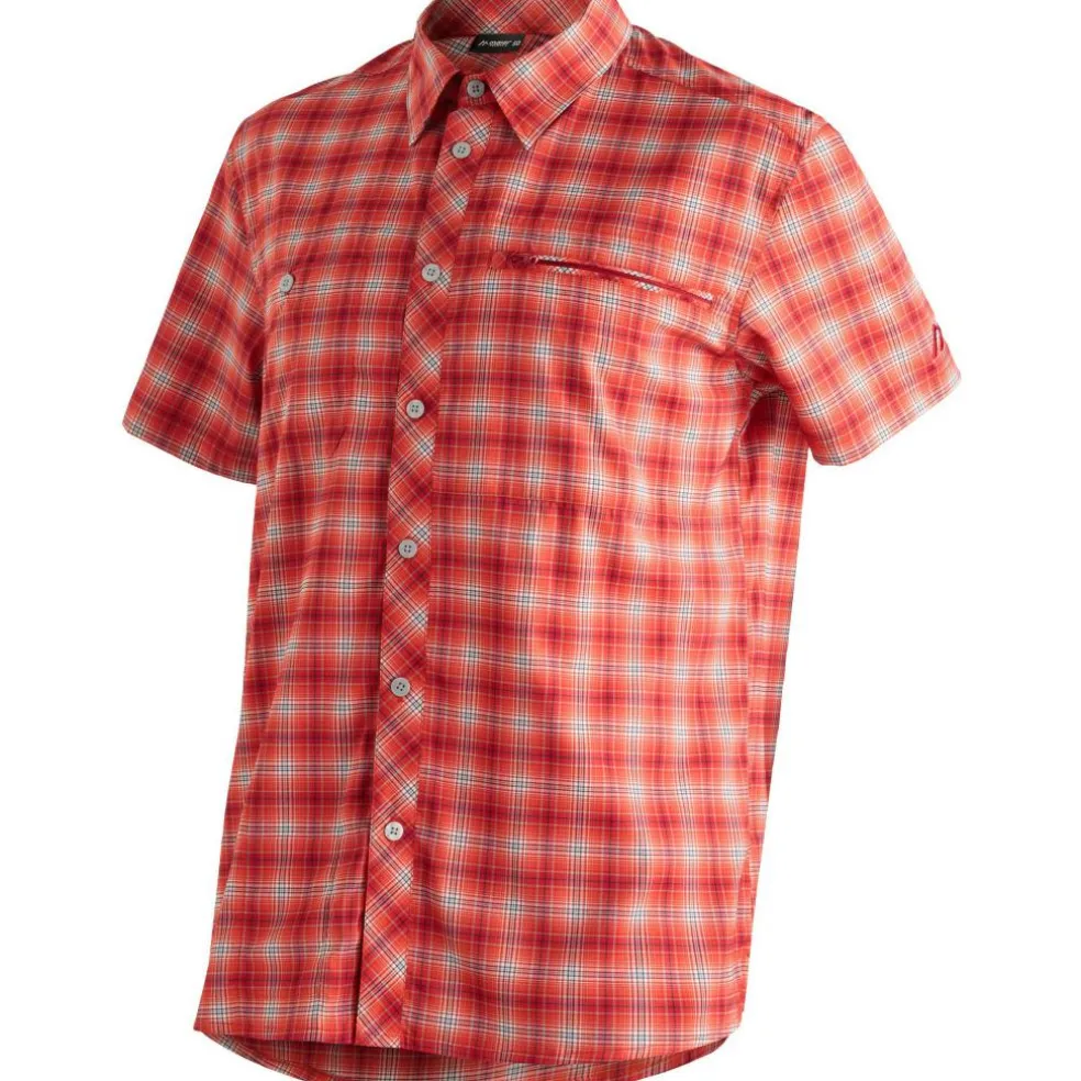 Maier Sports Kasen S/S overhemd heren red check
