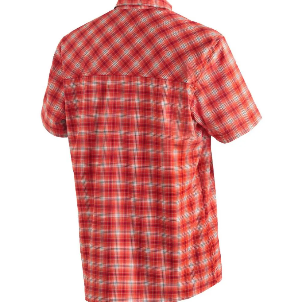Maier Sports Kasen S/S overhemd heren red check