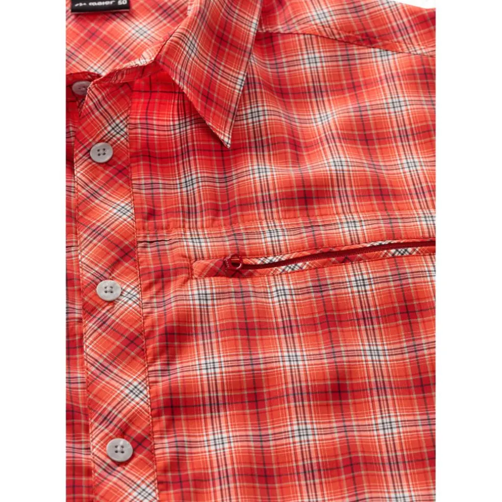 Maier Sports Kasen S/S overhemd heren red check