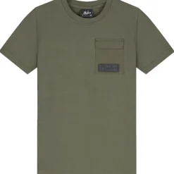 Malelions Nylon Pocket shirt junior moss green