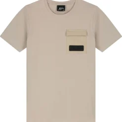 Malelions Nylon Pocket shirt junior taupe