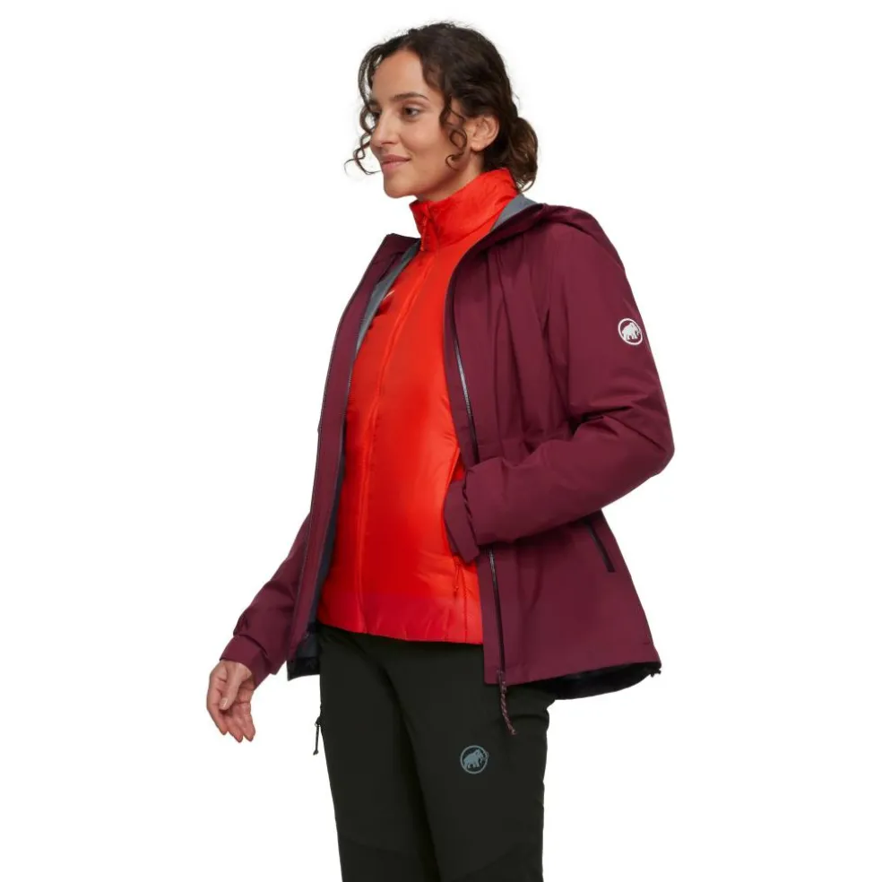 Mammut Alto Light Hooded 3-in-1 outdoor jack dames vin mammut red