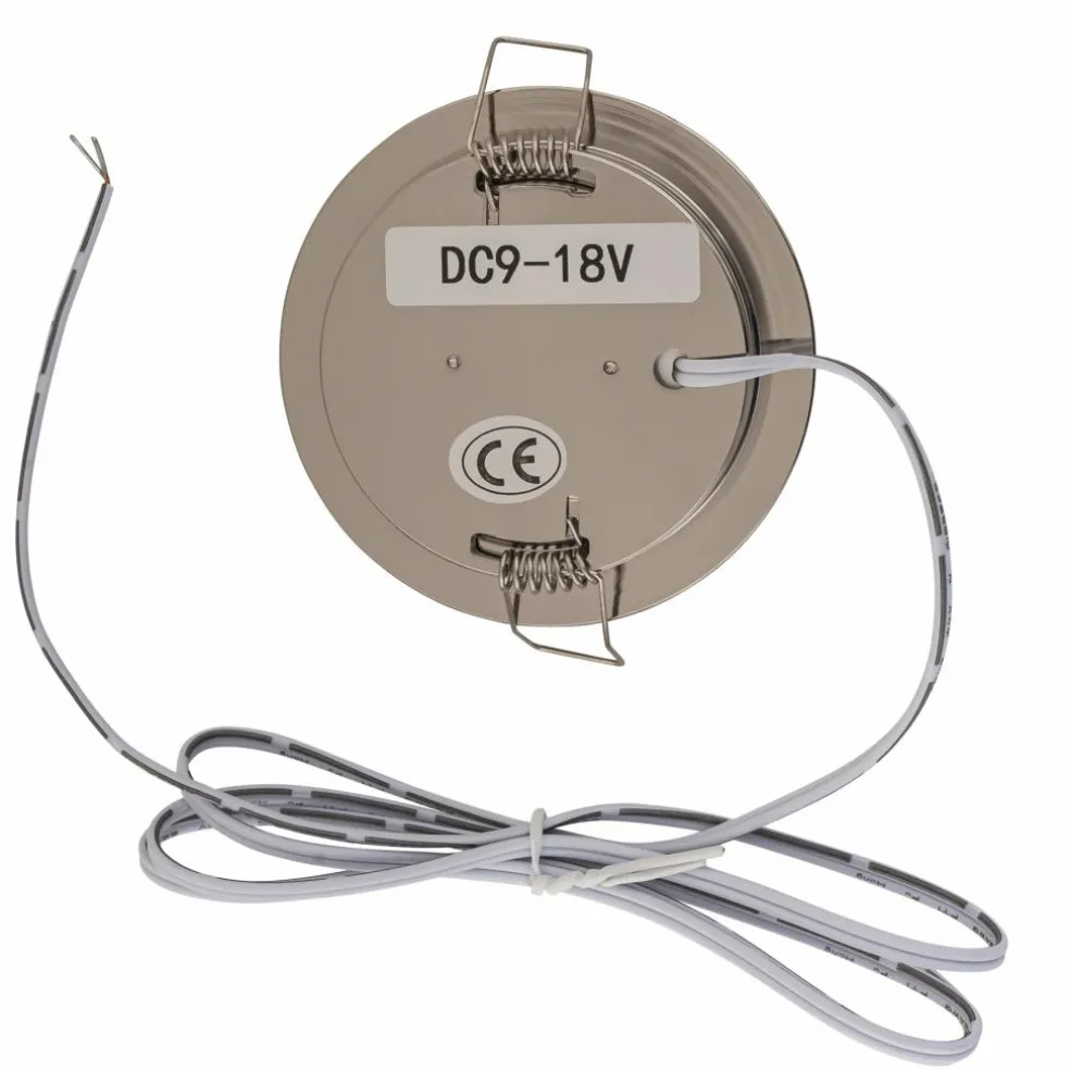 Marine LED Downlight LED inbouw spot nikkel