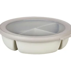 Mepal Cirqula Bento multikom vershouddoos rond 1 liter nordic white