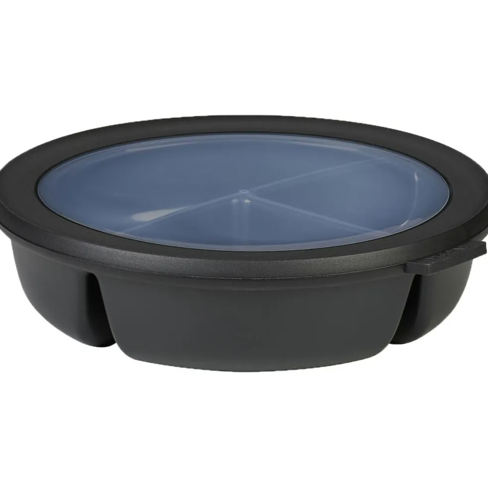 Mepal Cirqula Bento multikom vershouddoos rond 1 liter nordic black