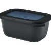 Mepal Cirqula multikom vershouddoos rechthoekig 750 ml nordic black