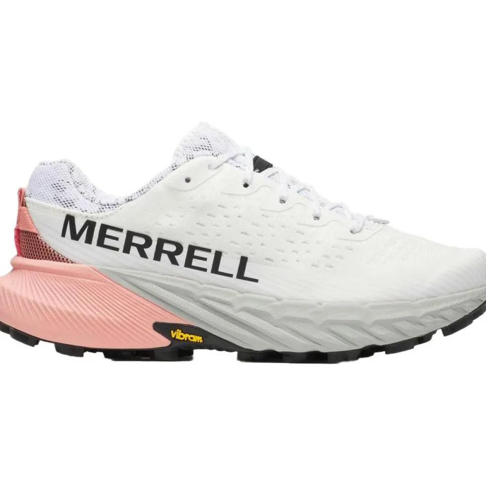 Merrell Agility Peak 5 hardloopschoenen dames white soft coral