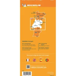 Michelin 592 Centraal-Portugal wegenkaart