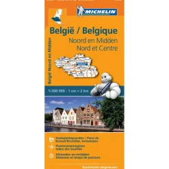 Michelin 533 Noord- en Midden-België wegenkaart