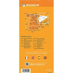 Michelin 574 Noordoost-Spanje Cataluña Aragón Andorra  wegenkaart