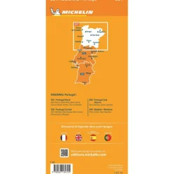 Michelin 591 Noord-Portugal wegenkaart