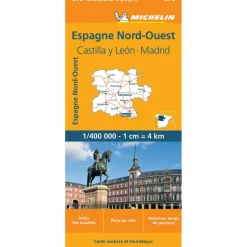 Michelin 575 Noordwest-Spanje Castilla y León Madrid wegenkaart