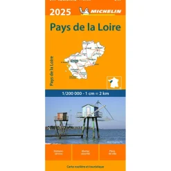 Michelin 517 Pays de La Loire wegenkaart 2025