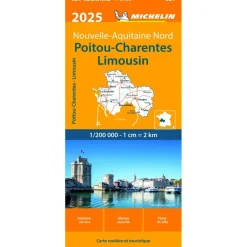 Michelin 521 Poitou Charentes wegenkaart 2025