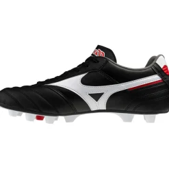 Mizuno MORELIA II PRO FG - AG voetbalschoenen heren black white chinese red