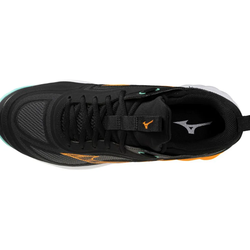 Mizuno Wave Luminous 3 indoorschoenen heren black tangelo icegreen