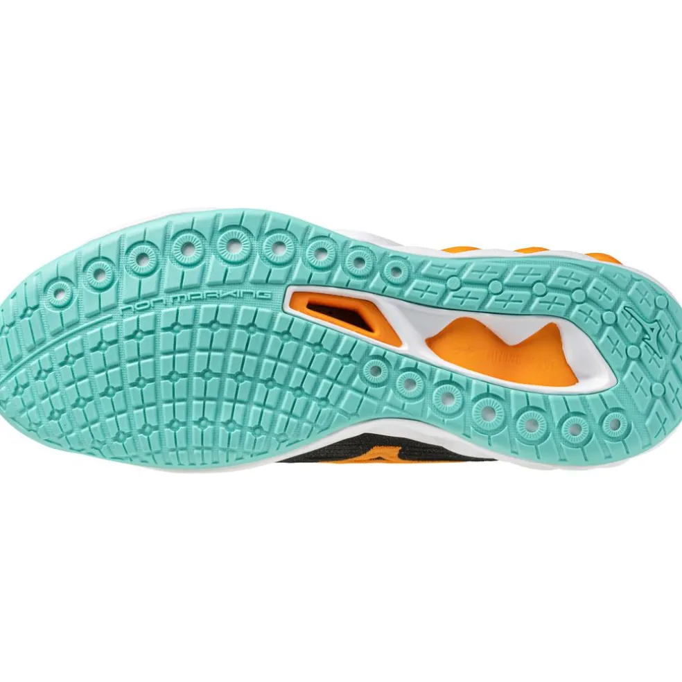 Mizuno Wave Luminous 3 indoorschoenen heren black tangelo icegreen
