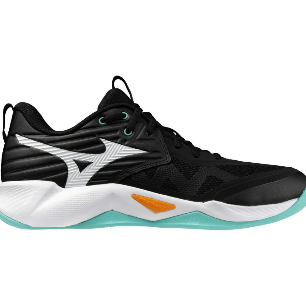 Mizuno Wave Momentum Pro indoorschoenen heren black tangelo icegreen