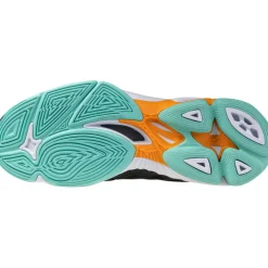 Mizuno Wave Voltage 2 indoorschoenen heren black tangelo icegreen