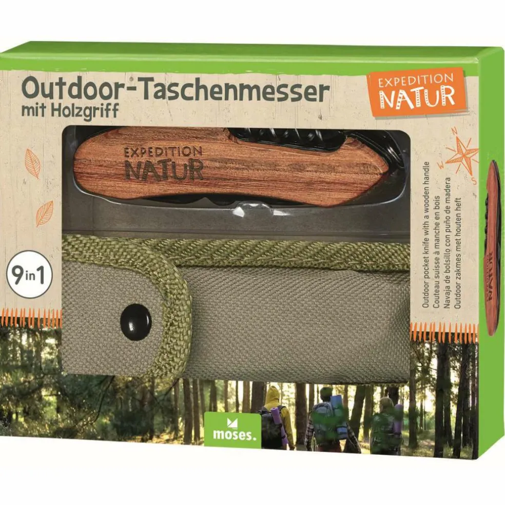 Moses. Verlag Expeditie Natuur Pocket zakmes brown