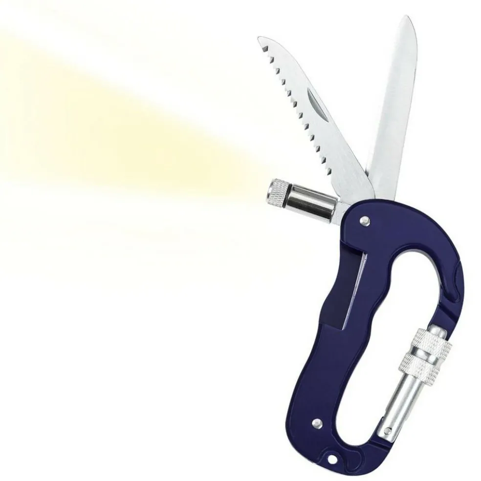 Moses. Verlag Expeditie Natuur Multitool karabijnhaak blauw