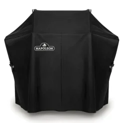 Napoleon barbecuehoes voor Rogue 425 zijtafels uitgeklapt
