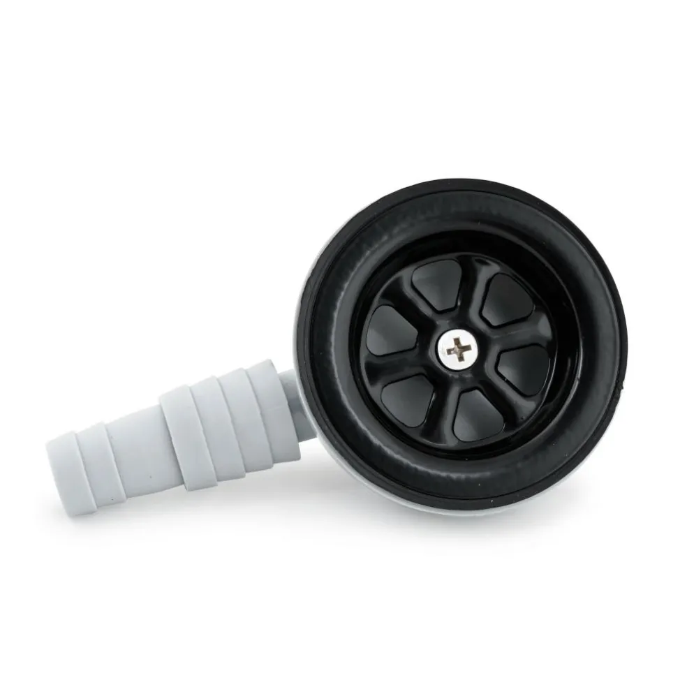 Navy Load haakse afvoerplug 20 - 25 mm zwart