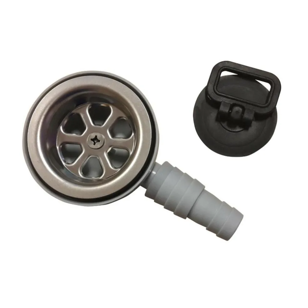 Navy Load haakse afvoerplug 20 - 25 mm grijs