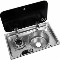 Navy Load  1-pits kook-spoelcombinatie rechts