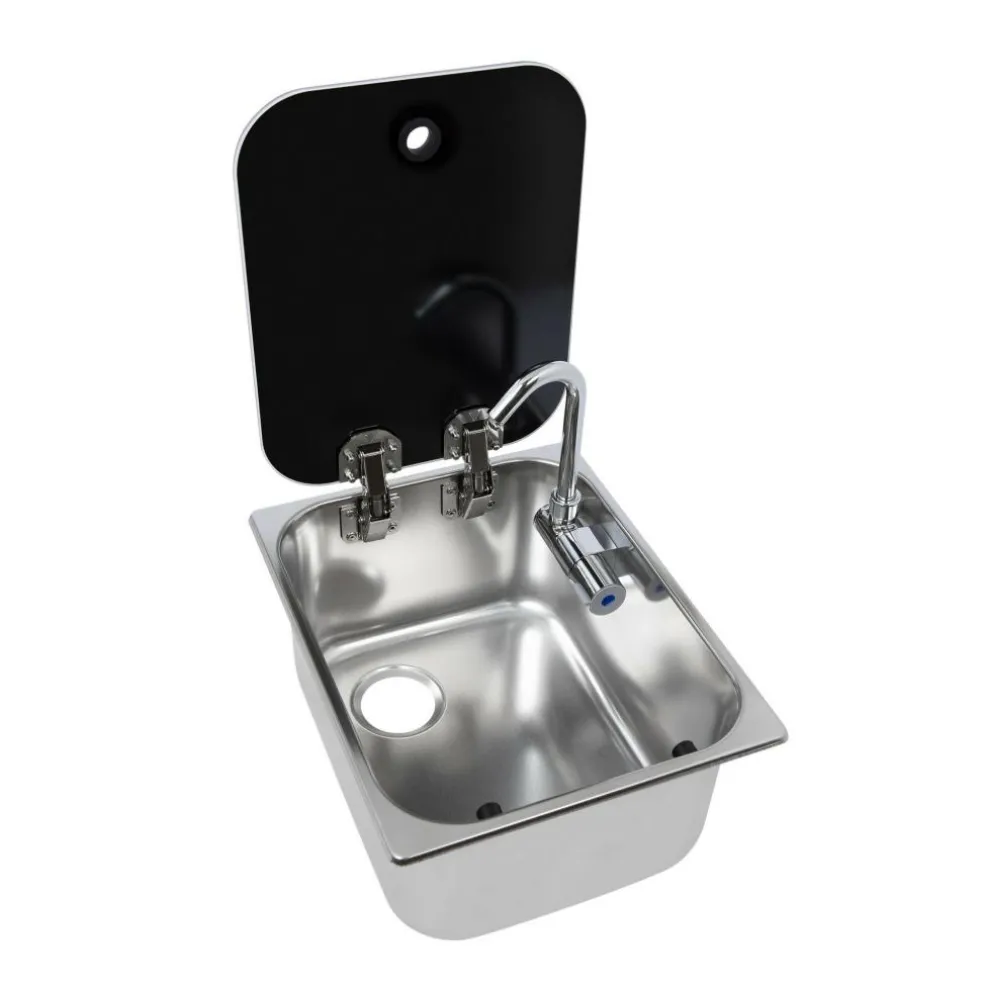 Navy Load Spoelbak met glazen deksel 320 x 260