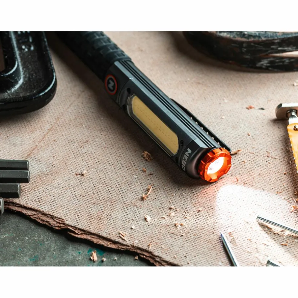 Nebo Big Larry Pro+ oplaadbare zaklamp grijs