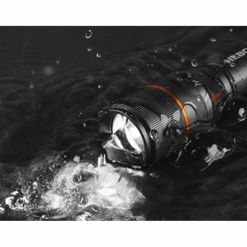 Nebo Davinci 2000 oplaadbare zaklamp grijs