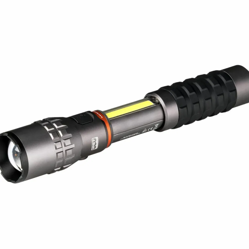 Nebo Slyde King 2K oplaadbare zaklamp grijs