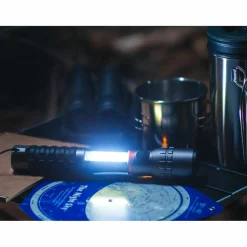 Nebo Slyde King 2K oplaadbare zaklamp grijs