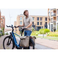 New Looxs  Leeds Double fietstas 38 liter taupe