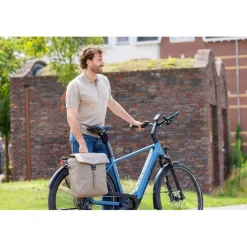 New Looxs  Leeds Single fietstas 19 liter taupe