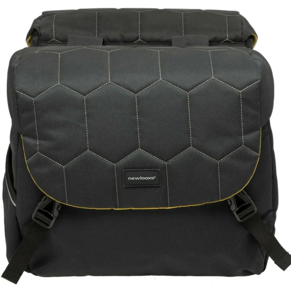 New Looxs Mondi Joy Double fietstas 38 liter quilted black