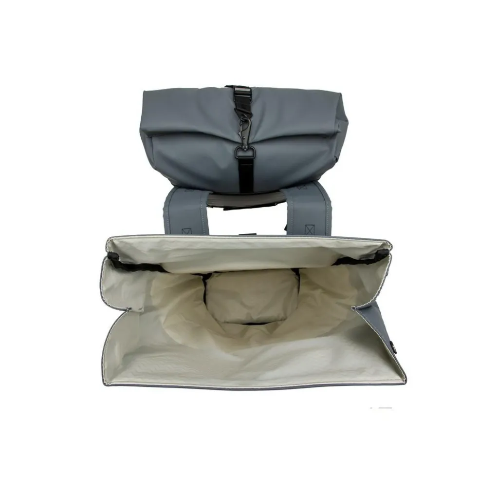 New Looxs Nyborg Double 34 liter fietstas dark grey black