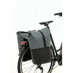 New Looxs Nyborg Double 34 liter fietstas dark grey black