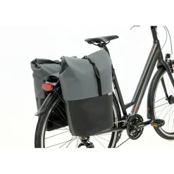 New Looxs Nyborg Double 34 liter fietstas dark grey black