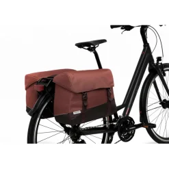 New Looxs Oslo Joli Double fietstas 37 liter burgundy rust
