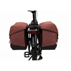 New Looxs Oslo Joli Double fietstas 37 liter burgundy rust