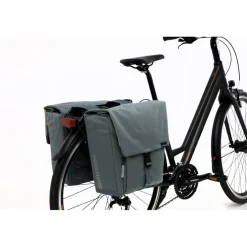 New Looxs  Tulum Double fietstas 32 liter grey green