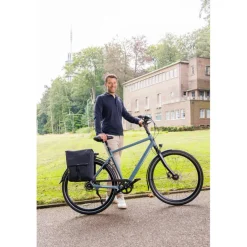 New Looxs  Tulum Double fietstas 32 liter grey green