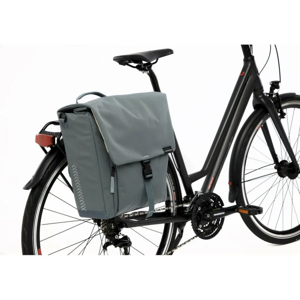 New Looxs Tulum Single fietstas 16 liter grey green