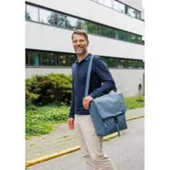 New Looxs Tulum Single fietstas 16 liter grey green